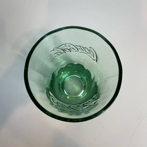 VTG Lot Of Coca Cola Classic Coke Glasses In Georgia Green 4-Piece 17.2oz/510 ml - Picture 8 of 8
